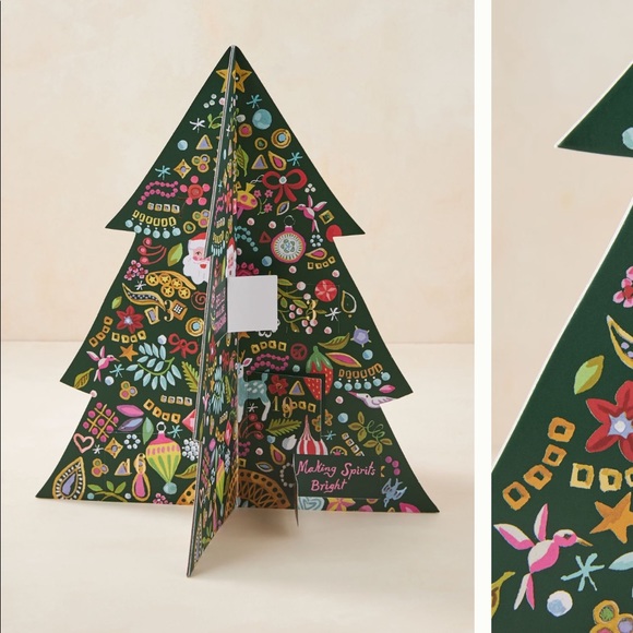 NWT Anthropologie Advent Calendar Tree - Picture 3 of 3